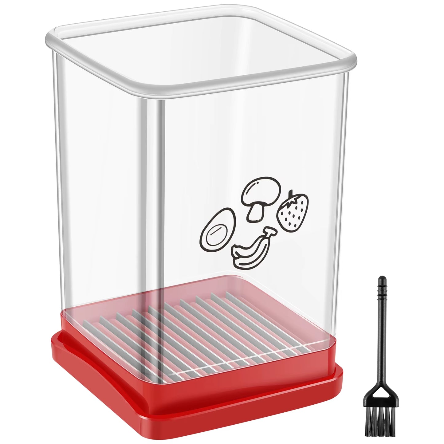 Portable Manual Speed Cup Slicer with Push Plate for Efficient Fruit and Vegetable Cutting