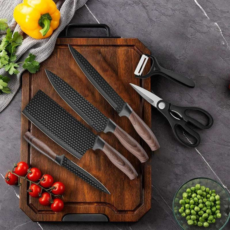 Chef’S Knife Sets in Matte Black – 3Pc Compact or 6Pc Pro
